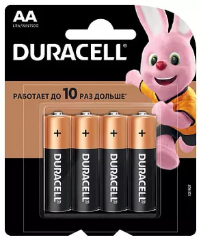 Батарейка Duracell AA LR6 Duracell 4шт