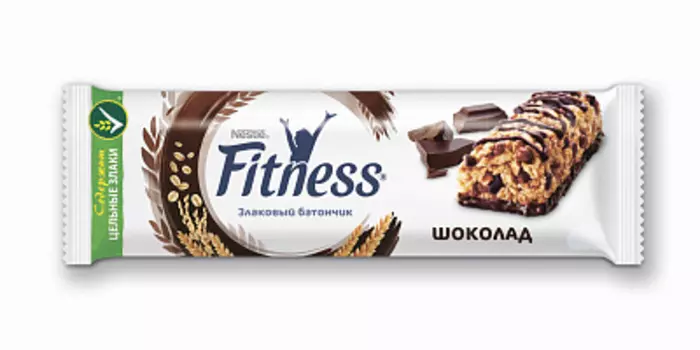 Батончик цельный злаковый шоколадный Fitness