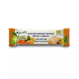 Батончик детский овсяный Fleur Alpine яблоко и абрикос, с 3 лет, 23 г