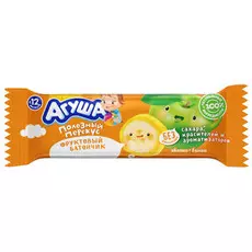 Батончик фруктовый Яблоко-Банан 05% 15г Агуша