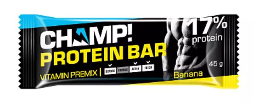 Батончик протеиновый Champ Банановый 45г Биоинновации