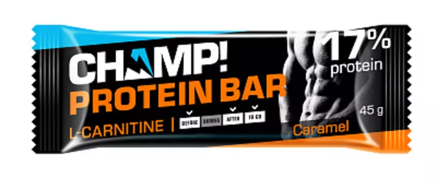 Батончик протеиновый Champ Карамельный 45г Биоинновации