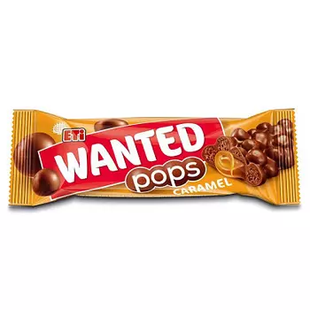 Батончик Wanted Pops Карамель 28 г ETI