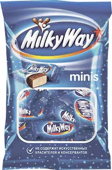 Батончики шоколадные minis Milky way