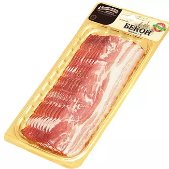 Бекон "по-егорьевски" сыро-копчёный нарезка Егорьевская ФКГ