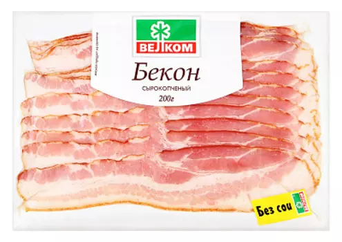 Бекон с/к нарезка Велком