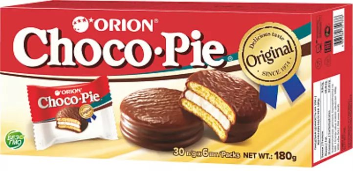 Бисквит с шок. глаз. Choco-Pie 180г кор. Orion