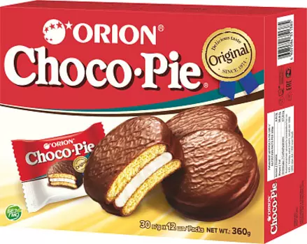 Бисквит с шоколадной глазурью Choco-Pie Orion