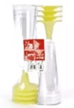 Бокалы пластиковые кремовые 130 мл 8шт SMART