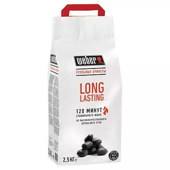 Брикеты угол. Long Lasting 2.5кг Weber