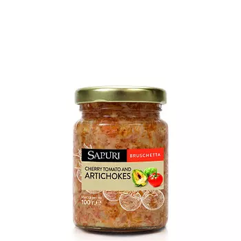 Брускетта с артишоками/томатами черри Sapuri