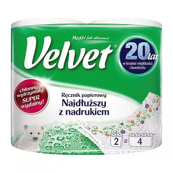 Бумажные полотенца Extra Long Velvet