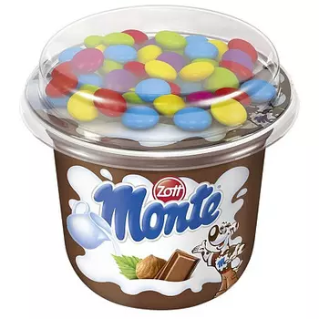 БЗМЖ Десерт молочный с шоколадом и фундуком 13.7% Zott Monte