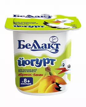БЗМЖ Йогурт "Абрикос-банан" 30 % 100г
