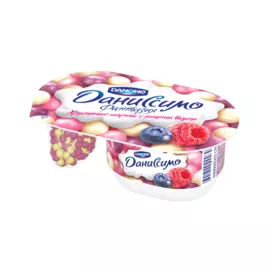 БЗМЖ Йогурт Фантазия Ягодные шарики 6.9% Danissimo