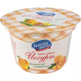 БЗМЖ Йогурт фермерский персик/абрикос 3.5% Залесский фермер