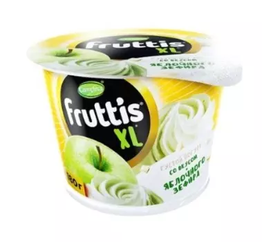 БЗМЖ Йогурт Fruttis XL с Ябл и вкус.ябл зефира 4,3% 180г
