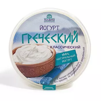 БЗМЖ Йогурт греческий МАВРИ