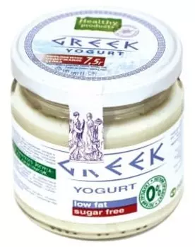 БЗМЖ Йогурт греческий натуральный обезжиренный Полезные продукты