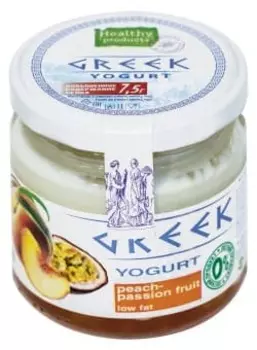 БЗМЖ Йогурт греческий персик/маракуйя обезжиренный Полезные пр-ты