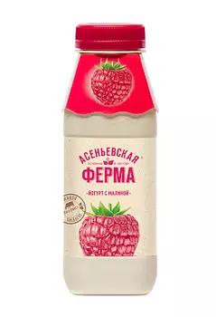 БЗМЖ Йогурт малина 1.5% Асеньевская ферма