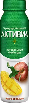 БЗМЖ Йогурт питьевой манго/яблоко 2% Активиа