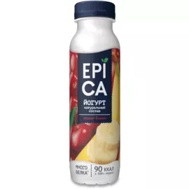 БЗМЖ Йогурт питьевой с вишней и бананом 2.5% EPICA