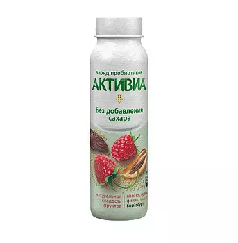 БЗМЖ Йогурт питьевой Яблоко малина финик 2% 260г Активиа