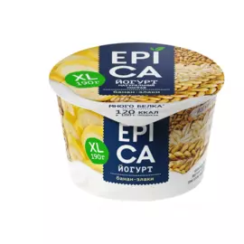 БЗМЖ Йогурт с бананом и злаками 4.9% EPICA