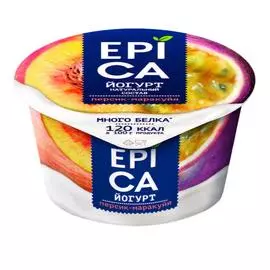 БЗМЖ Йогурт с персиком и маракуйей 4.8% EPICA