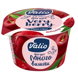 БЗМЖ Йогурт с вишней 2.6% Валио