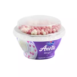 БЗМЖ Йогурт шарики с ягодным вкусом 5% Савушкин