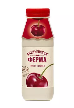 БЗМЖ Йогурт вишня 1.5% Асеньевская ферма