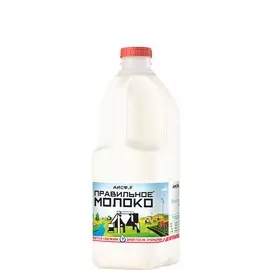 БЗМЖ Молоко 3.2-4% 2л ESL Правильное молоко