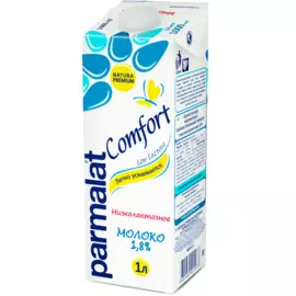 БЗМЖ Молоко Безлактозное Комфорт 1.8% 1л Пармалат