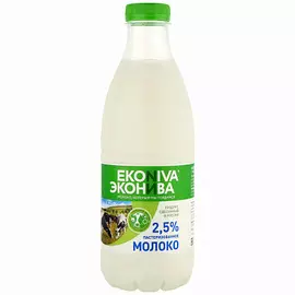 БЗМЖ Молоко пастеризованное 2.5% 1л ЭкоНива