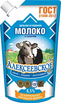 БЗМЖ Молоко сгущенное с сахаром Алексеевское