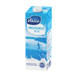 БЗМЖ Молоко ультрапастеризованное 0% 1л Valio