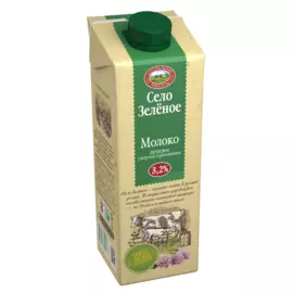 БЗМЖ Молоко ультрапастеризованное 3.2% 950мл Село Зеленое
