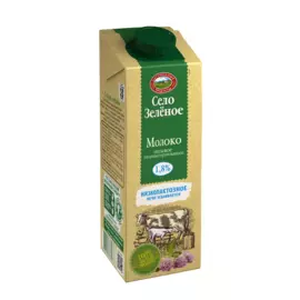 БЗМЖ Молоко ультрапастеризованное низколактозное 1.8% 950мл Село Зеленое