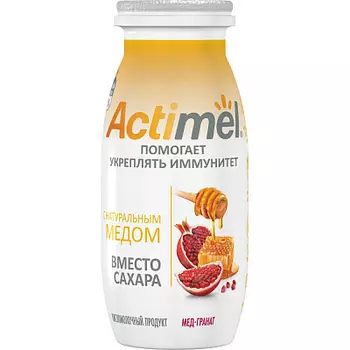 БЗМЖ Продукт кисломолочный с медом и гранатом 2.2% 95 г Actimel
