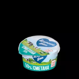 БЗМЖ Сметана 10% 315г Искренне Ваш