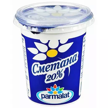 БЗМЖ Сметана 20% 400г Parmalat