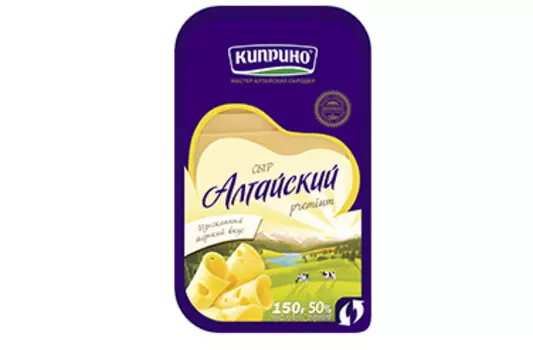 БЗМЖ Сыр Алтайский нарезка 50% 125г Киприно