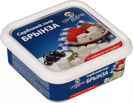 БЗМЖ Сыр Брынза 45% 500г Сербский дом