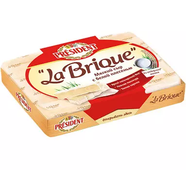 БЗМЖ Сыр мягкий с белой плесенью La Brique 45% 200 г President