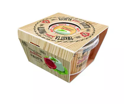 БЗМЖ Сыр Рикотта 45% 180г WhiteCheese from Zhukovka