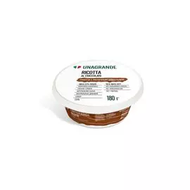 БЗМЖ Сыр Рикотта с шоколадом 30% 180г Unagrande Per Bambini