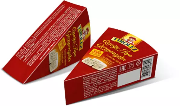 БЗМЖ Сыр с голубой плесенью плесенью Горгонзола Tirolez 60%