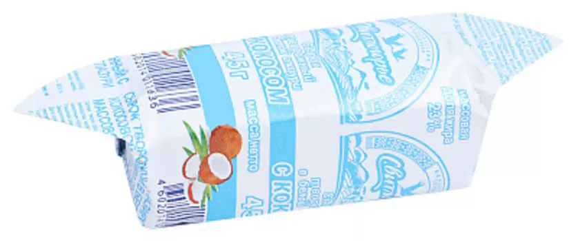 БЗМЖ Сырок в белой глазури с кокосом Свитлогорье